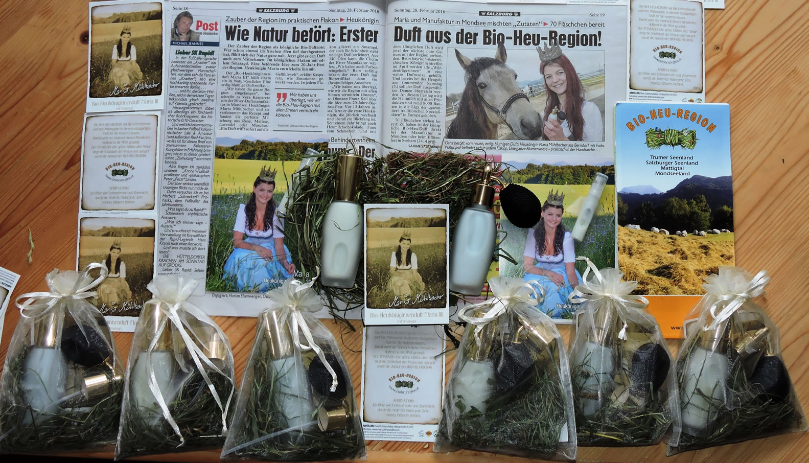 Bio-Heu-Region, Königinnenduft, Biodorf Seeham 2, Kronen Zeitung, Heukönigin Maria (3)